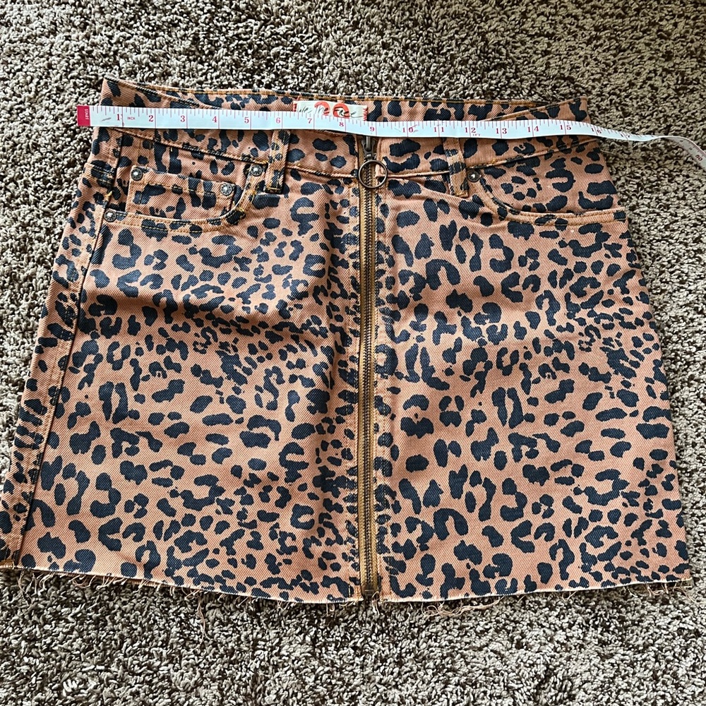 We The Free Leopard Print Skirt - Brown and Black - Picture 5 of 7
